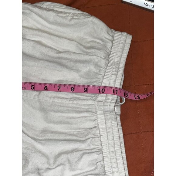 Skims Ivory High Waist Relaxed Fit Straight  leg Pants Women's Size Small - Picture 8 of 10
